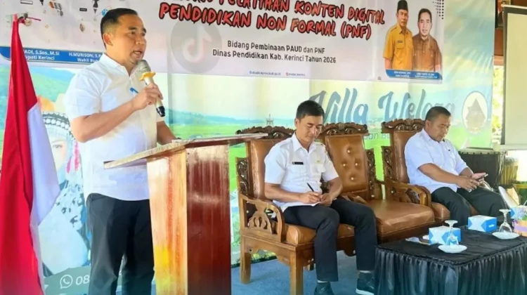 Disdik Kerinci Gelar Pelatihan Konten Digital PNF 2026