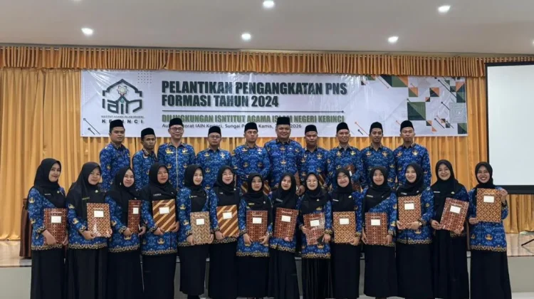 IAIN Kerinci Kukuhkan 24 PNS Baru, Perkuat SDM Perguruan Tinggi Keagamaan