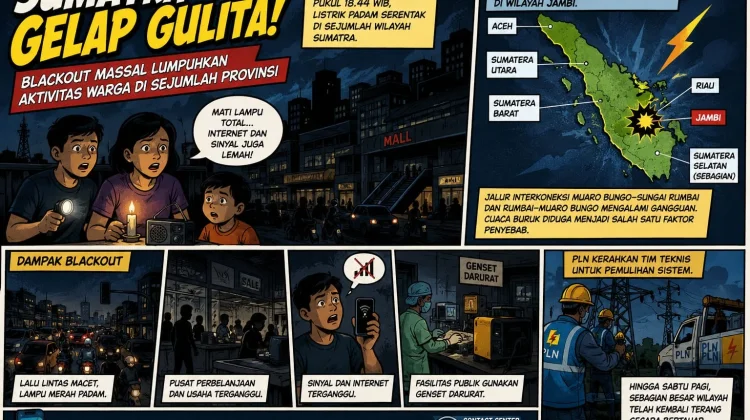 Sumatra Gelap Gulita! Blackout Massal Lumpuhkan Aktivitas Warga di Sejumlah Prov