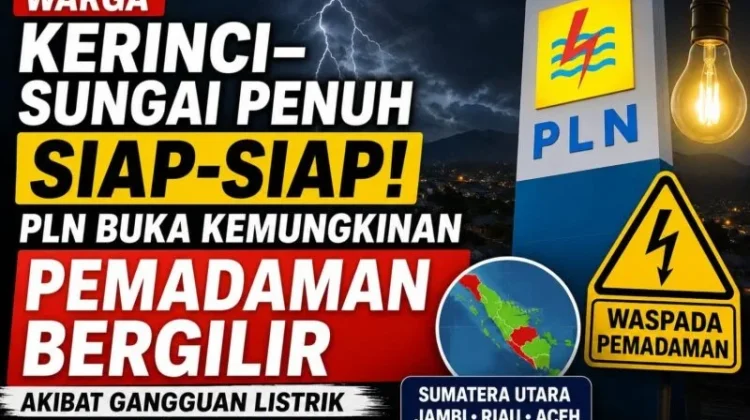 Waspada! Kerinci-Sungai Penuh Terancam Pemadaman Bergilir