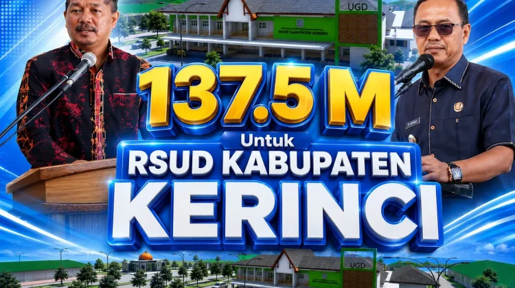 Tender RSUD Kerinci Rp137,5 Miliar Resmi Rampung
