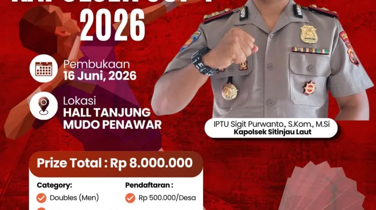 Bersiap Warga Sitinjau Laut Turnamen Badminton Piala Kapolsek Segera Digelar