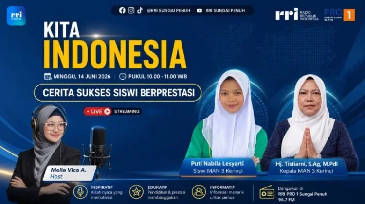 Siswi Berprestasi MAN 3 Kerinci Jadi Bintang Inspirasi di RRI Sungai Penuh
