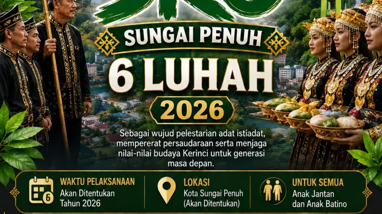 Tema kenduri Sko Sungai Penuh 2026 "Membudayakan Masyarakat Adat yang Beradab."