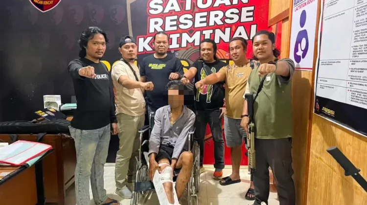 Polres Kerinci Bekuk Residivis Curanmor, Kaki Ditembak