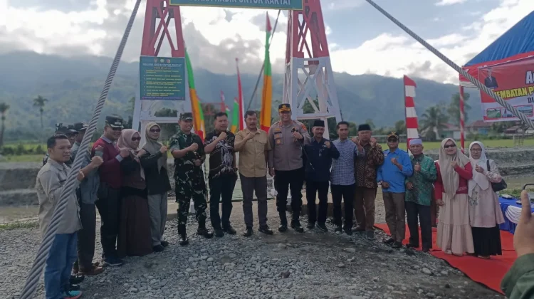 Jembatan Perintis Garuda Kodim 0417 Kerinci Resmi Beroperasi