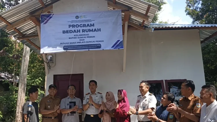 Owner RS Melati dan Karutan Sungai Penuh resmikan Bedah Rumah hasil Kerjasama