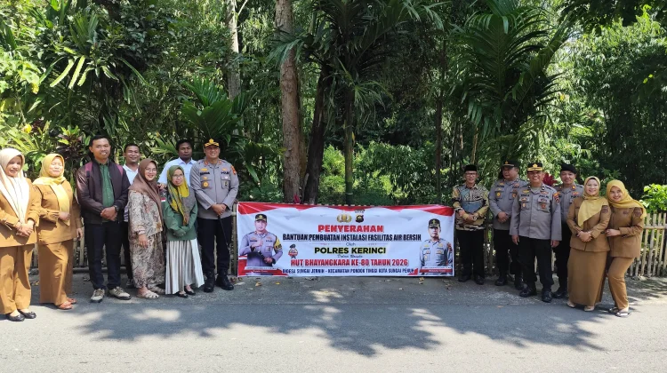 Polres Kerinci Bangun Fasilitas Air Bersih untuk Warga Sungai Jernih