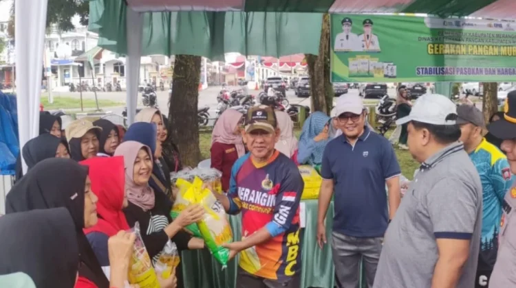 Gerakan Pangan Murah di CFD Merangin Laris sebelum Resmi Dibuka