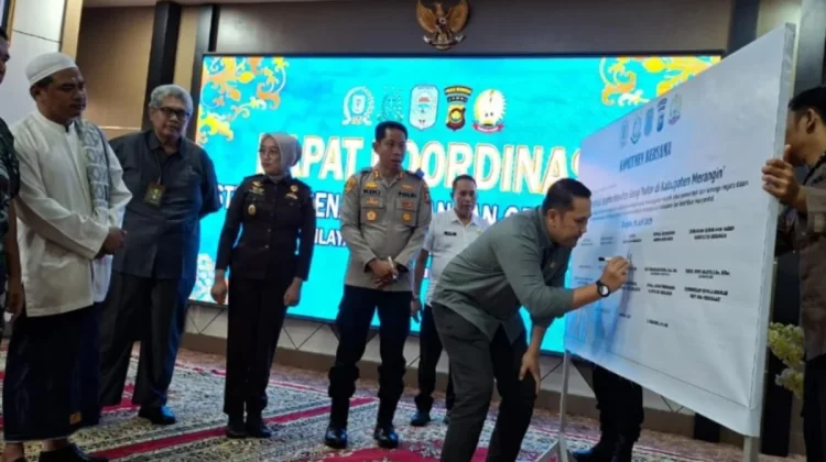 Merangin Bergerak Cegah Geng Motor, Bupati dan Polres Teken Pakta Integritas