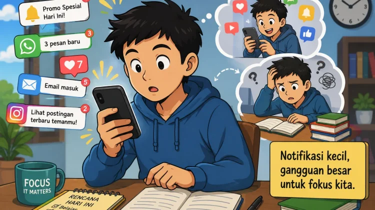 Mengapa Kita Sulit Berhenti Cek Notifikasi Ponsel?