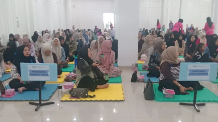 Edukasi Gizi dan PMT,Ratusan Ibu Hamil Ikuti Gebyar Kelas Ibu Hamil di Sungai Penuh