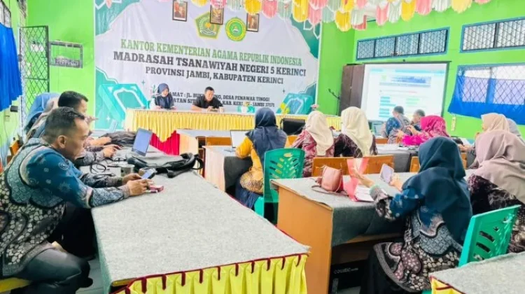 MTsN 5 Kerinci Gelar Rapat Evaluasi PMZI dan Penyusunan Tindak Lanjut 2026