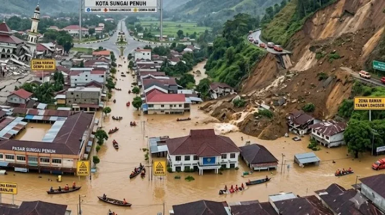 Kota Sungai Penuh Masuk Wilayah Rawan Bencana, BPBD Minta Warga Pahami Mitigasi