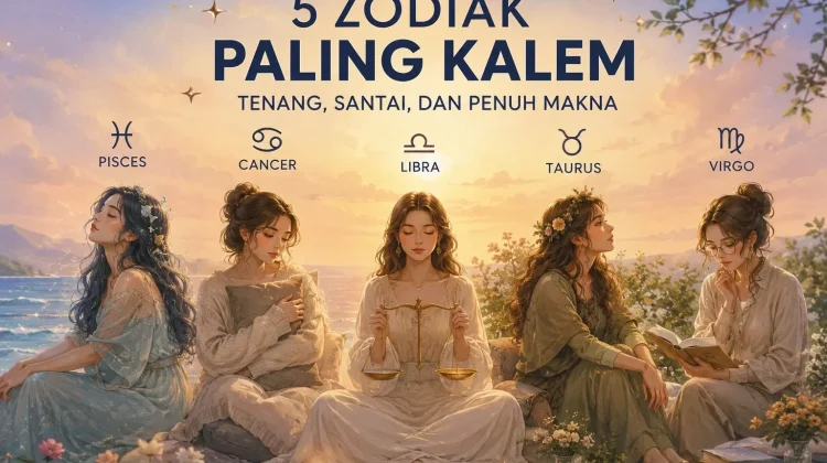 5 Zodiak Paling Kalem, Pisces hingga Virgo yang Punya Aura Menenangkan