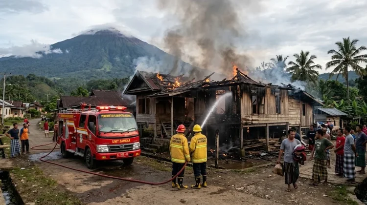 Tahun 2026,Kasus Kebakaran di Kerinci Tembus 40 Kasus, Rumah Warga Mendominasi