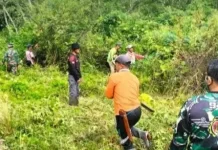 Kodim 0417 Kerinci Gotong Royong Siapkan Lahan KDKMP