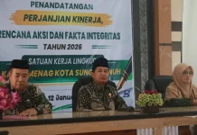 Penandatanganan Fakta Integritas Pejabat Kemenag Sungai Penuh