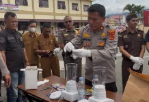Polres Kerinci Musnahkan Barang Bukti Narkotika