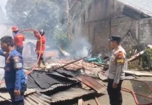 Dua Rumah Kontrakan di Merangin Ludes Terbakar