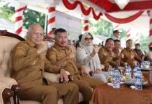 Wawako Azhar Hadiri Pelantikan Pengurus HKTI dan Gerakan Tanam Padi di Jambi