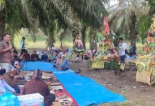 Pawai Gunungan Warnai Sedekah Bumi di Tabir Lintas Merangin