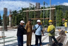 Progres Pembangunan Pasar Sungai Penuh Capai 45 Persen
