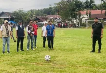 Kapolres dan Bupati Kerinci Meriahkan Laga Eksebisi Pembukaan Kapolres CUP