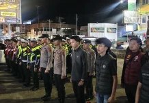 Kabag Ops Polres Kerinci Pimpin Pengamanan Malam Takbiran Idul Adha