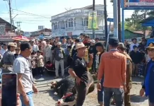 Warga Antusias Saksikan Penyembelihan Sapi Kurban Presiden di Sungai Penuh