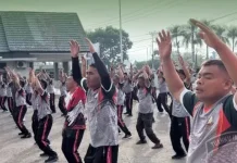 Kodim 0417/Kerinci Laksanakan Senam dan Jalan Santai di Kota Sungai Penuh