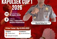 Bersiap Warga Sitinjau Laut Turnamen Badminton Piala Kapolsek Segera Digelar