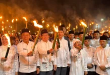 Kepala Kemenag sungai Penuh Ikuti Pawai Obor 1 Muharram