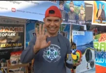 Maskot Kurau Geopark Merangin Curi Perhatian Pengunjung Pekan Budaya Jambi