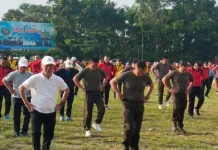 Sekda Alpian Hadiri Car Free Day dan Olahraga