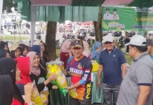 Gerakan Pangan Murah di CFD Merangin Laris sebelum Resmi Dibuka