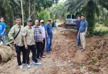 Jalan Utama Desa Rejo Sari Dibangun Box Culvert, Warga Tabir Ilir Sambut Antusias