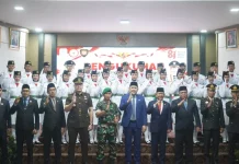 31 Paskibraka Dikukuhkan,Bupati Titip Amanah Jaga Kehormatan Merah Putih