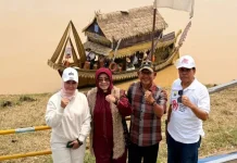 Perahu Hias Merangin Angkat Rumah Tuo, Wabup Khafidh Berharap Raih Juara