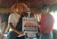 Merangin Juara 1 Parade Kapal Hias, Rumah Tuo Tabir Curi Perhatian