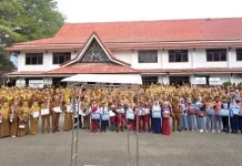Apel Kerja di Sungai Penuh Diwarnai Penghargaan Pelajar dan Penyerahan Beasiswa