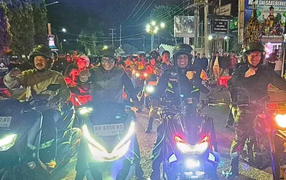 Monadi Bersama Forkopimda Patroli Amankan Malam Takbiran Kerinci