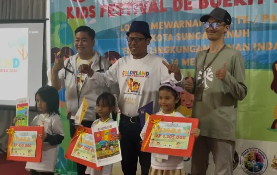 Colorland Kids Festival 2026 Meriah, Ratusan Anak TK-PAUD Ikuti Lomba Mewarnai di Bo