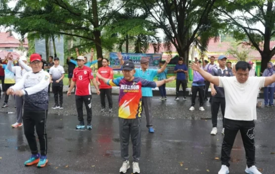 Ratusan Warga Padati Taman Bujang Upik, CFD Perdana Merangin