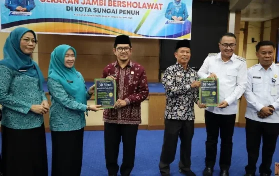 Wako Alfin Sambut TP PKK, Dukung Jambi Bersholawat