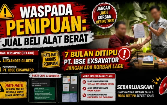 Diduga Tertipu Ekskavator, Warga Sungai Penuh Tempuh Jalur Hukum