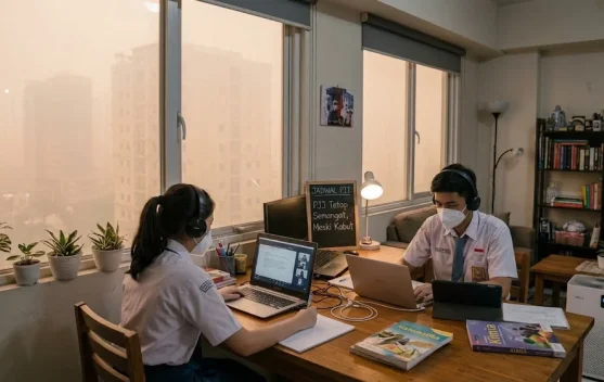 Kabut Asap Ganggu Kesehatan, Orang Tua Siswa Kerinci Minta Belajar dari Rumah