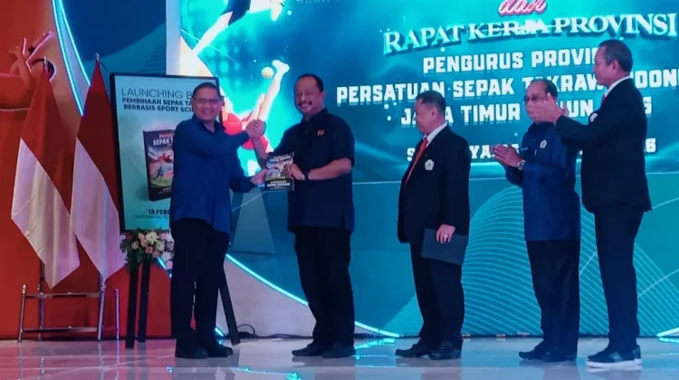 PSTI Jatim Luncurkan Buku Panduan Pembinaan Sepak Takraw