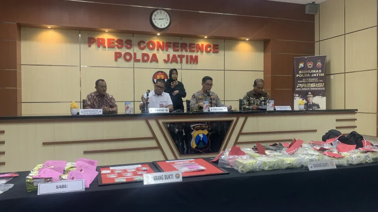 Polda Jatim Ungkap Peredaran Narkoba di Pergudangan Surabaya Utara