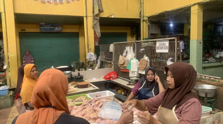 Harga Bapok di Pasar Soponyono Rungkut Turun